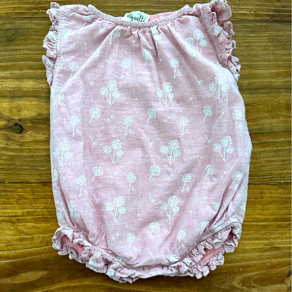 Vignette Ellis Bubble in Pink Dandelion SZ 12-28 mo